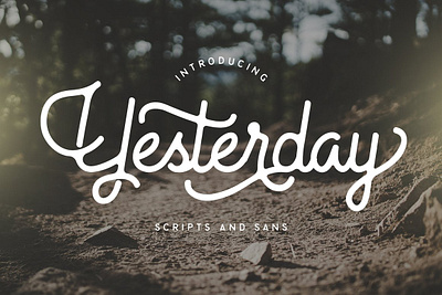 Yesterday Typeface classic display display fonts font font combination hand lettered hand lettered fonts handmade handwriting fonts hipster lettering logo love fonts old font quotes retro script fonts signature fonts typeface vintage