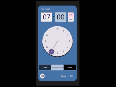 Time Picker graphic design ui uichallenges