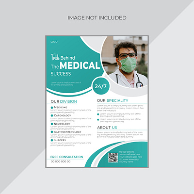Modern Medical Flyer Design Template business care clinic design doctors flyer design flyer template graphic designer health flyer healthcare hospital marketing medical medical flyer medical leaflet print print ready promotion template vector