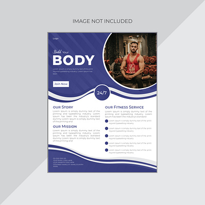 Professional Flyer Design For Gymnasium a4 flyer branding business design fitness fitness flyer fitness flyer design flyer flyer design flyer template graphic designer gym gym poster gymnasium health marketing poster template trainer vector