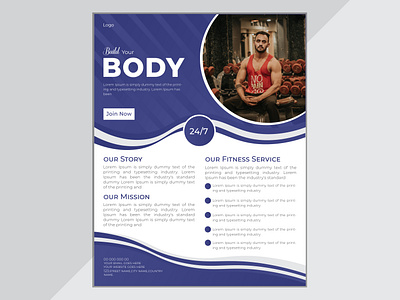 Professional Flyer Design For Gymnasium a4 flyer branding business design fitness fitness flyer fitness flyer design flyer flyer design flyer template graphic designer gym gym poster gymnasium health marketing poster template trainer vector