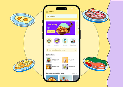 Food Delivery App Design | Mobile App Design app design app redesign brand identity dashboard design ecommerce edtech figma fintech food delivery app healthcare landing page design mobile design mockup modern design startup uiux user friendly design webapp website design website redesign