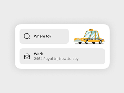 🚕 Taxi App — Widget UI Design application design design inspiration interface ios product design taxi taxiapp ui ux widget