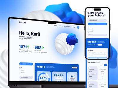 Voice AI Assistants Web Site ai ui ux web design