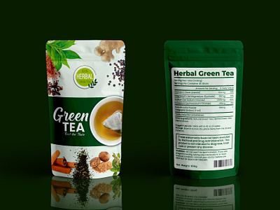 Tea Pouch Packaging Design package design packaging packaging design pouch design pouch packaging design product design product label tea package design tea packet design tea pouch design