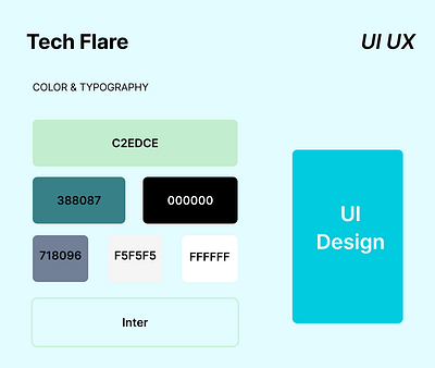 Tech Flare (UI Design) figma ui uiux user interface website design