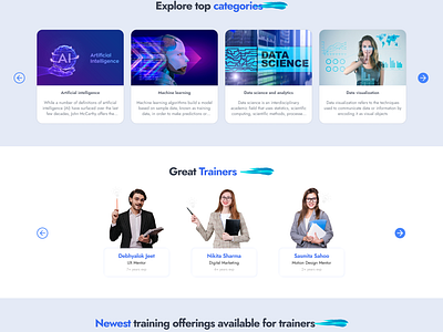 Unlock Your Potential with Expert Training Webside ai design graphic design lear learning learning webside marketing marketing design new new webside design trainer trainer webside ui wab side wibe side design