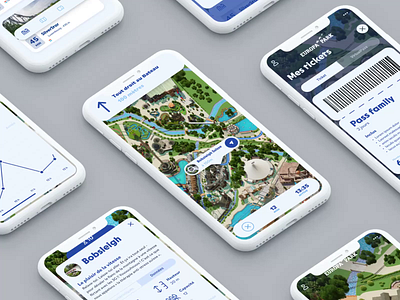 Amusment park App Redesign : Europa-Park amusement park app appdesign graphic design mobile park redesign theme park ui ux