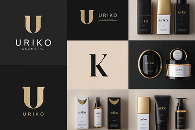 Uriko - Cosmetic Branding Kit branding design graphic design illustration ui vector
