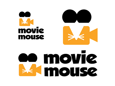 movie mouse logo branding brandmark camera entertainment film identity lettering logo logo design logos mouse movie social media television videographer