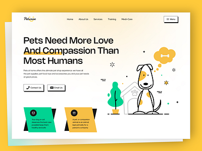 Pets Website Design animals design dog dogsofinsta pet pets ui uiesign uiuxdesign ux webdesign