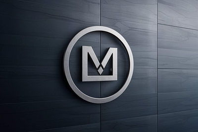 Metal Logo Mockup design graphic design illustration logo vector