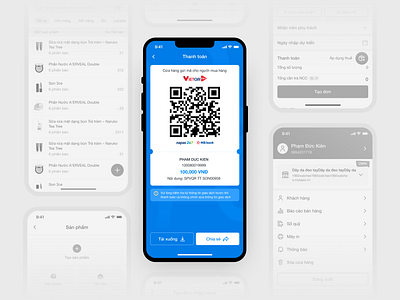 Scan qr code UI - Sapo blue checkout clean mobile payment qr sapo scan ui ui design ui ux