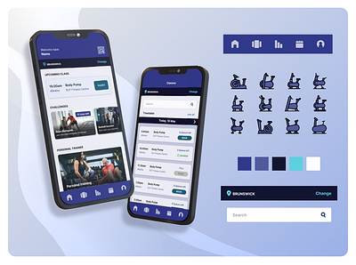 Gym App UI UX design app design design ui ux