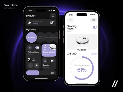 IoT Mobile iOS App android app dashboard design device control home interface internet of things ios iot managing devices mobile app mobile ui smart home ui ux