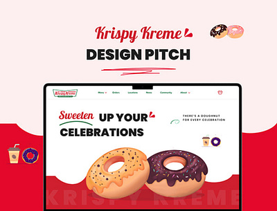 Krispy Kreme E-commerce Website Design Pitch design graphics design illustration logo ui vector web design