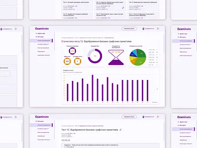 Study platform Examinate design desktop edtech exam examinate figma learning platform startup study testing ui ux uxui