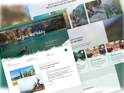 Travel Booking Website Design theme travel travelwebsite ui uidesign ux uxdesign webdesign wordpress