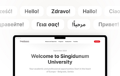 Singidunum app design information architecture product design project management prototyping responsive design user experience design user flow user interface design ux research web design wireframing