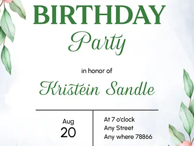 Birthday Invitation banners birthday invitation birthday invitations birthday invites birthday party birthday party invitation branding design illustration invitation for birthday invitations invites photoshop wedding invitation