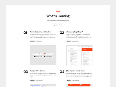 Timeline · Koala UI [V2.5] clean design figma koala landing landing page product design timeline ui ui design ux design uxui