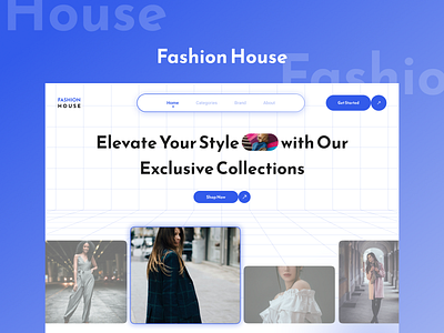 Fashion House an E-Com website branding ecommerce fashion landing page uiux user experience user interface webdesign website design