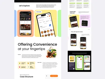 Case Study app branding case study design food delivery web graphic design illustration logo ui uiux design ux vector web case study web design website website design