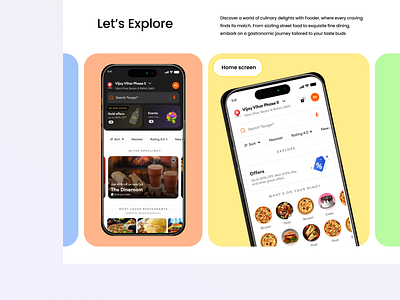 Explore Fooder App 3d animation app app design app explore branding design food delivery app graphic design illustration logo motion graphics ui uiux design ux vector website