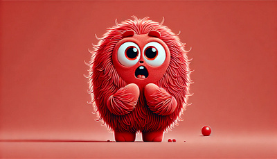 Red Little Monster animation art branding character design comic design digital art graphic design illustration