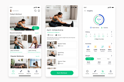 FitTrack - Fitness App UI app design app ui mobile ui ui