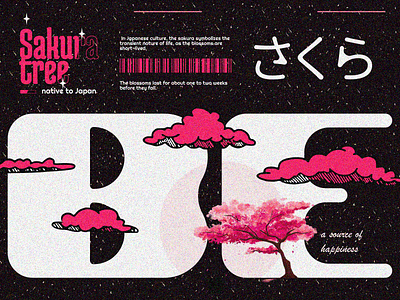 Poster Design - Be Sakura cool graphic design poster ui