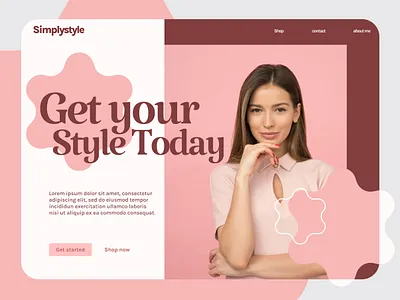 fashion landing page 3d animation fashion landing page fashion website graphic design landing page model website modern fashion landign page ui