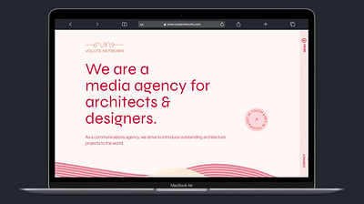 Volute Networks - Communications Agency colorful motion graphics responsive ui ux web design