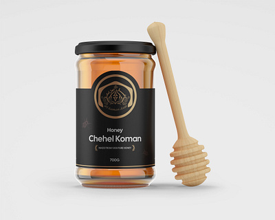 ChehelKaman Honey Packaging cover design farsi honey honey jar honey packaging packaging persian