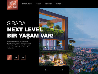 Next Level İstanbul Website Design istanbul landing page next level next level istanbul ui ui design ux ux design web design website website design