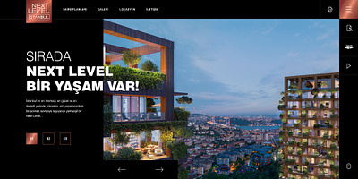Next Level İstanbul Website Design istanbul landing page next level next level istanbul ui ui design ux ux design web design website website design