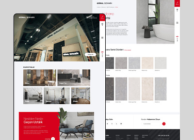 Güral Seramik Website Design güral seramik landing page ui ui design ux ux design webdesign website