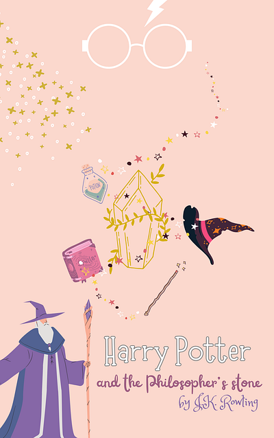 The funniest version of Harry Potter bookcover canva design graphic design