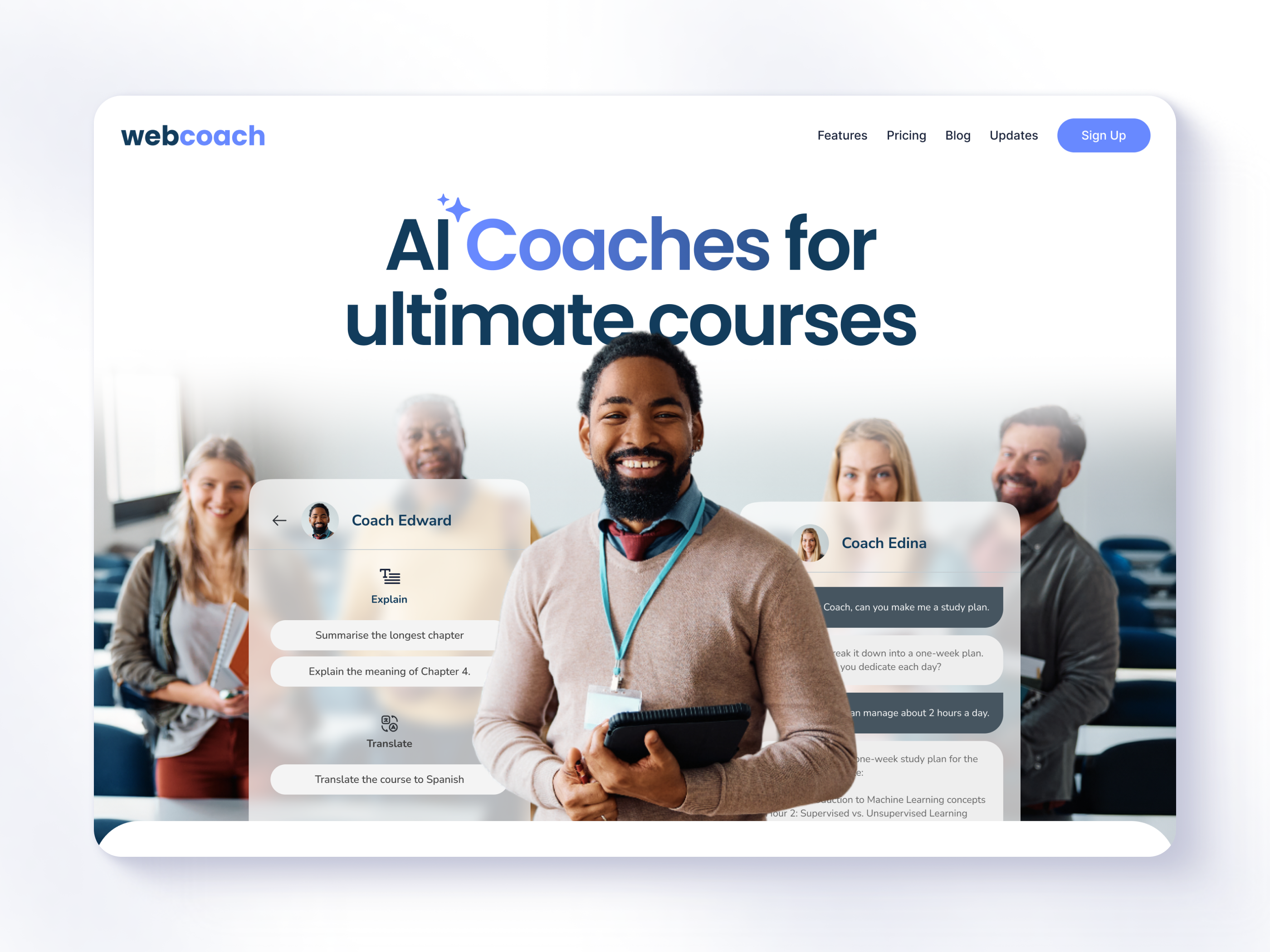 AI Coaching Landing Page ai ai coachin ai coaching landing page ai website coaching ladning landing page ux web design webiste