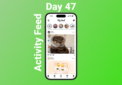 Day #047 Prompt: Activity Feed #DailyUI #Figma #AppDesign #UI ui