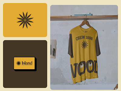 Island branding brown canoe cool design fun graphic design illustration island logo typography vintage wood yellow