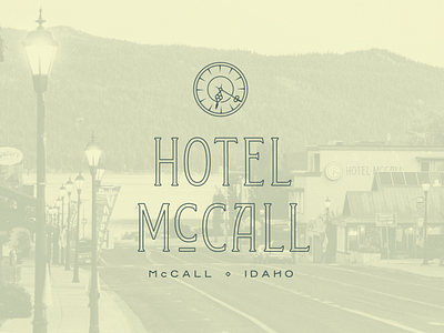 McCall Logo Lockup brand design branding branding design design graphic design graphic designer hotel illustration landing page lettering logo ui vintage web design