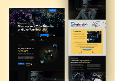 Kenneth Solis - Website Design clean design focus goal goal achievement growth landing page life coaching life transformation minimalist personal growth portfolio success success guidance success strategy ui uidesign ux webdesign website design