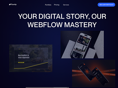 Flowtip Webflow agency agency animation animationpage design figma landingpage prototype ui ux webdesign webflow webflowagency