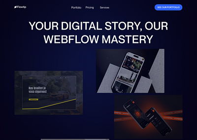 Flowtip Webflow agency agency animation animationpage design figma landingpage prototype ui ux webdesign webflow webflowagency