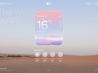 Weather Widget apple branding climate cloud cloudy design app forecast graphic design icon design interface layout minimal style guide sun sunny weather weather forecast weather icons widget widgets