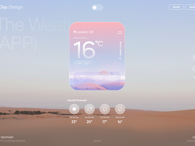 Weather Widget apple branding climate cloud cloudy design app forecast graphic design icon design interface layout minimal style guide sun sunny weather weather forecast weather icons widget widgets
