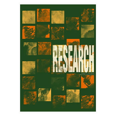 Research art artwork graphic design poster typography