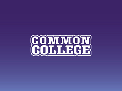 Common College Podcast branding college color palette design graphic design icons illustration illustrator logo podcast simple space stickers typography vector wordmark