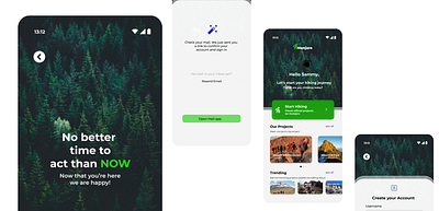 Hiking app andriod figma graphic design illustation product desing user interface web design